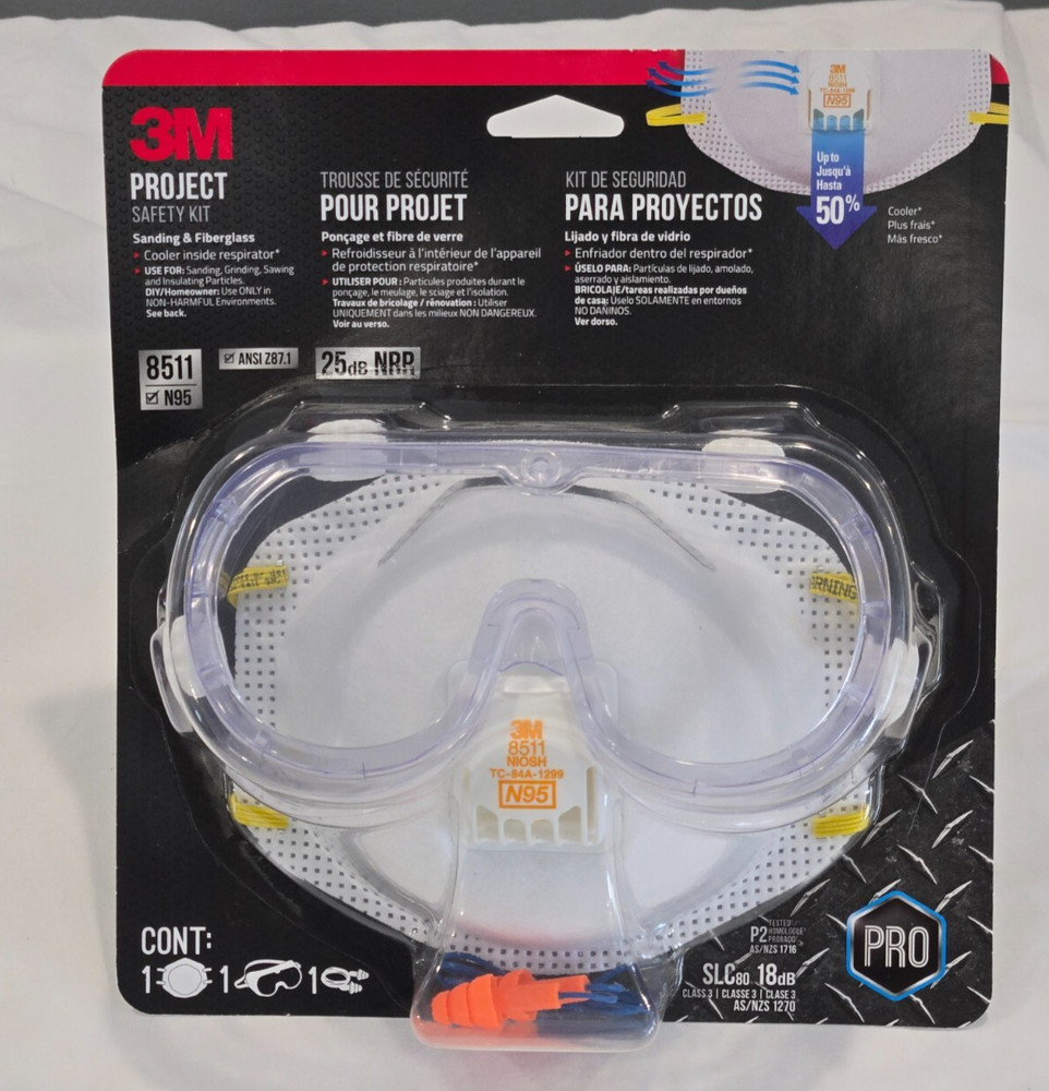 3M Project Safety Pro Kit, N95, NEW Unopened Package