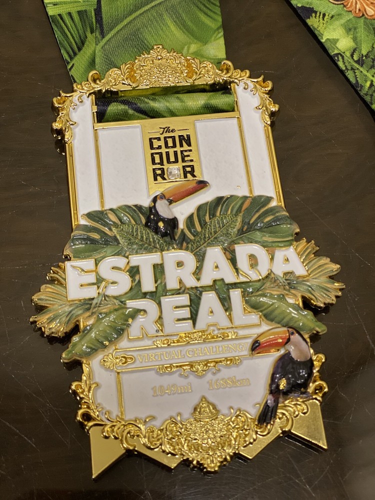 Medal - The Conqueror ESTRADA REAL Virtual Challenge 1049 mi/ 1688km