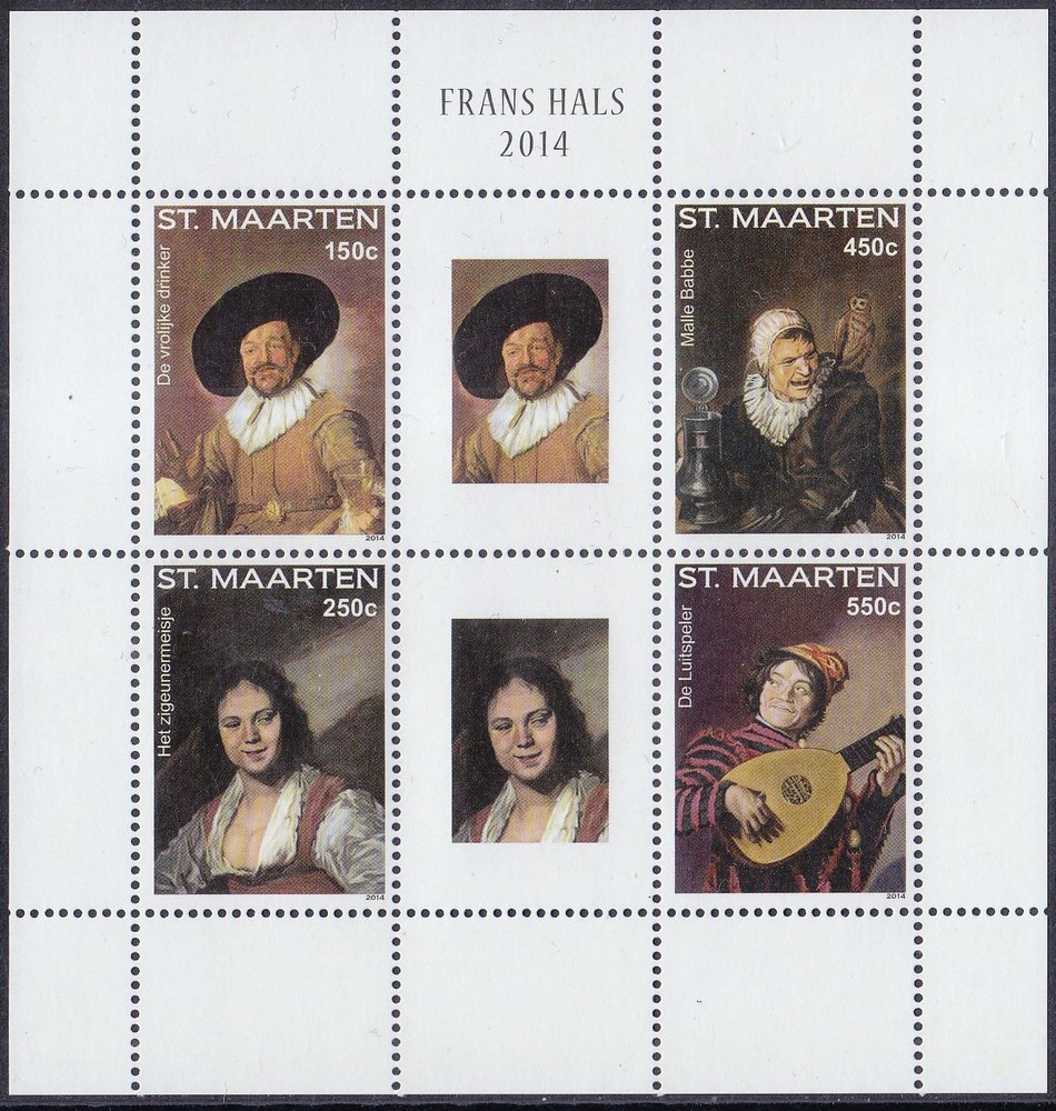 Sint Maarten Issue 2014 (204-207) Painter Frans Hals