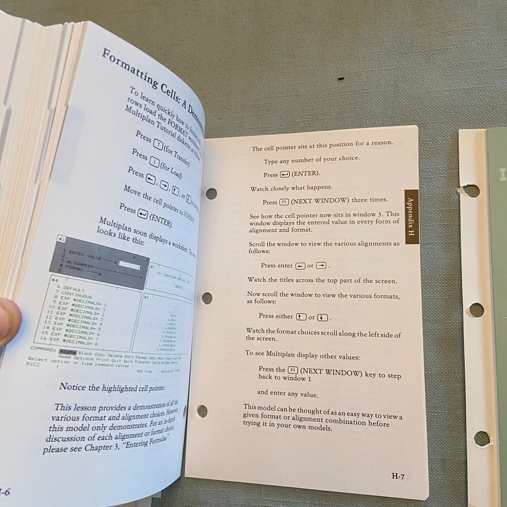 IBM PC Computer Professional Multiplan Electronic Worksheet Microsoft 1983 V 1.1