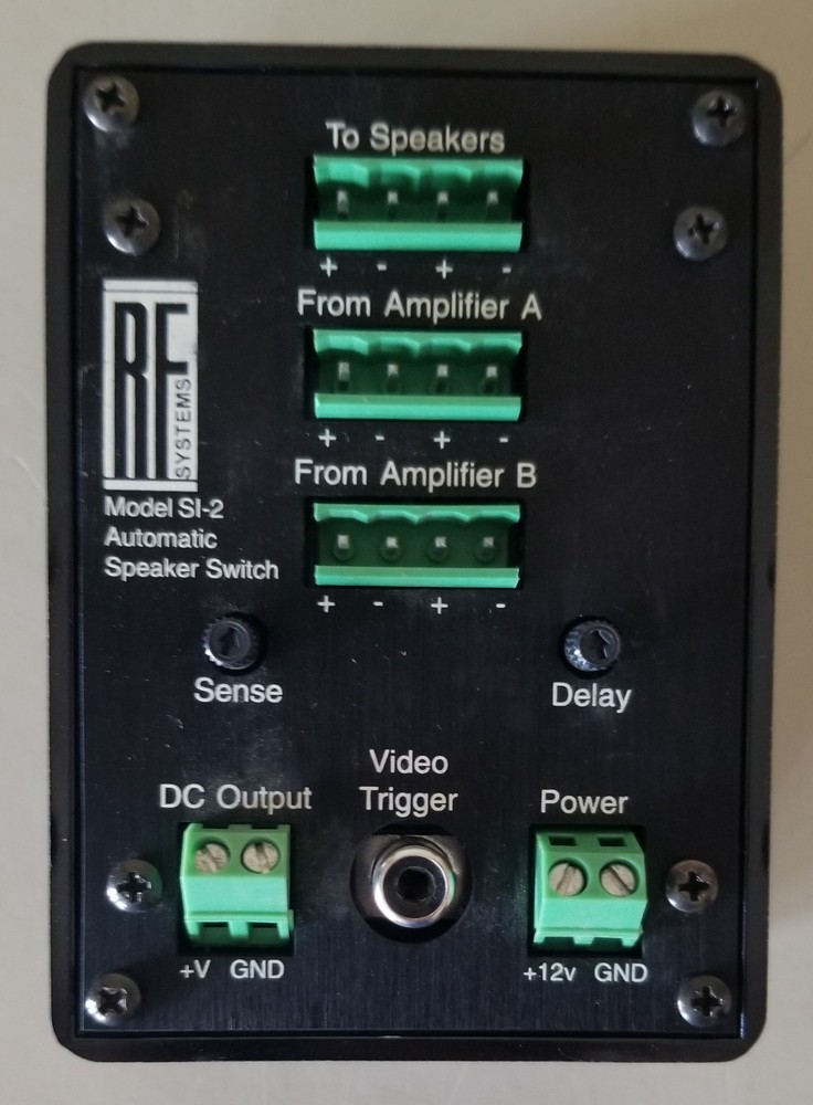 RF Systems Model SI-2 Automatic Speaker Switch, Unused [F43 98]