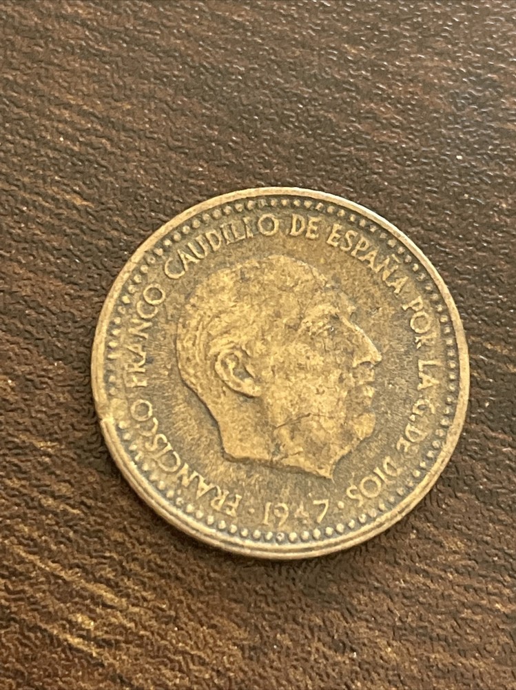 1947 Spain - Una Peseta TK1177*