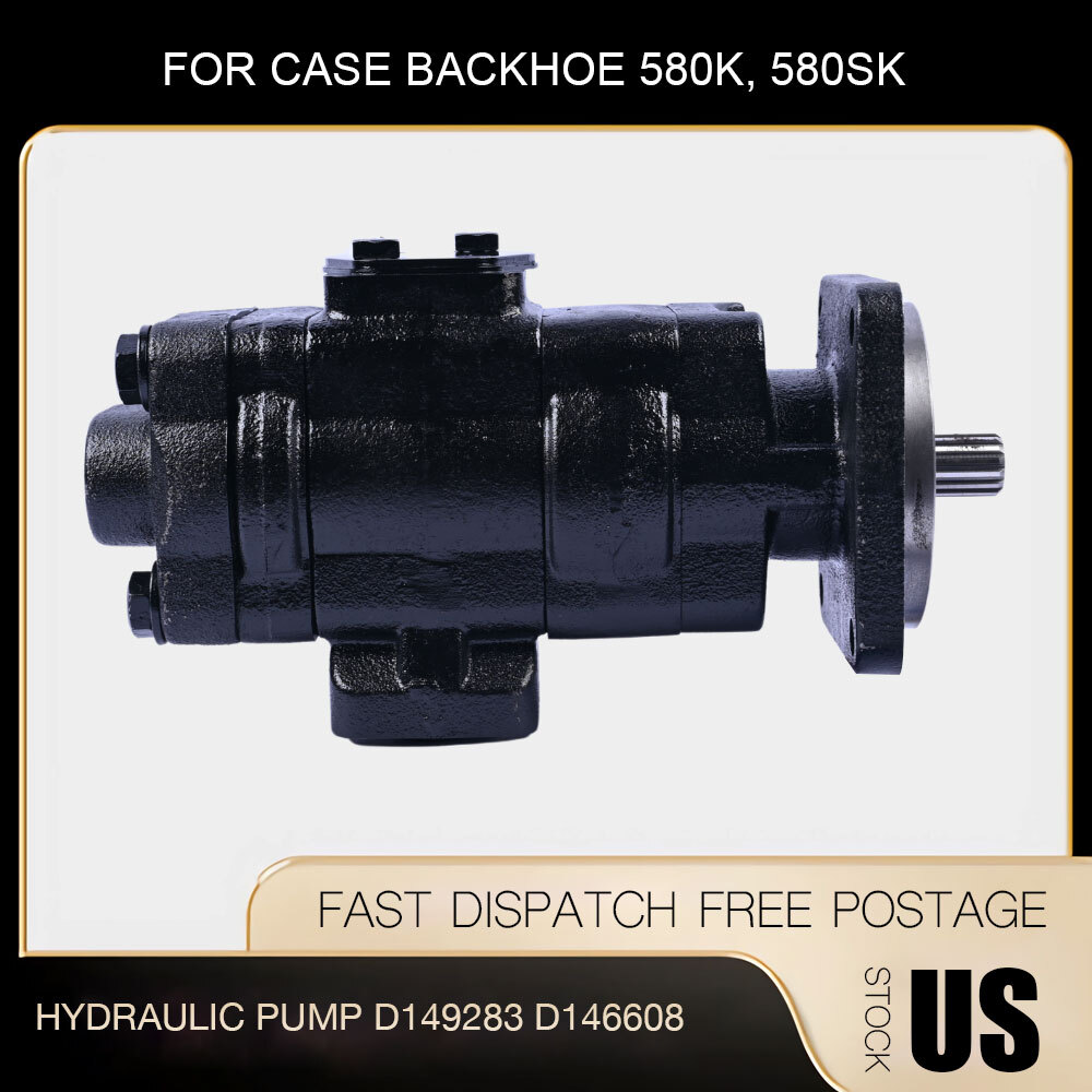 Hydraulic Pump Assembly For CASE Backhoe Loader 580K 580SK D149283 D146608