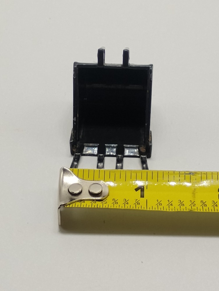 Approx 1-1/4" Black Diecast Excavator Backhoe Construction Replacement Bucket