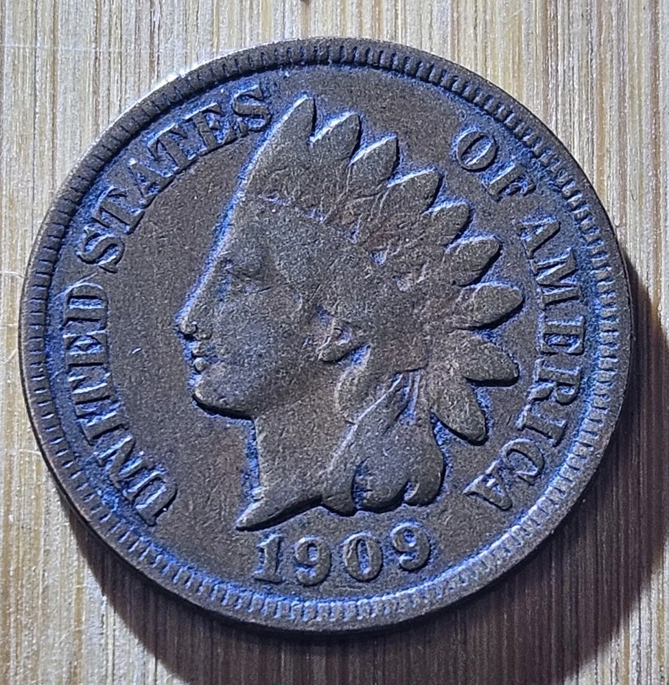 1909 1 Cent Indian Head Penny