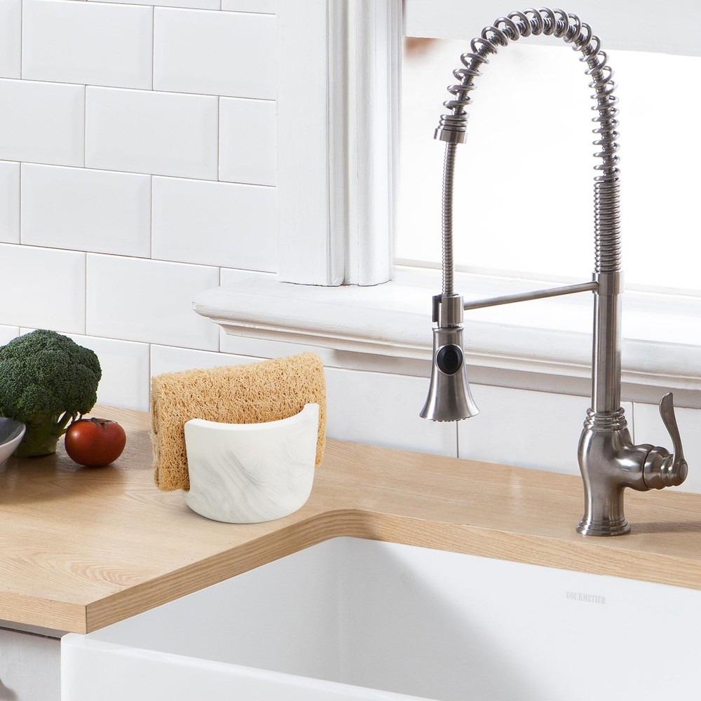 Diatomite Sponge Holder for Kitchen Sink Counter, Quick Drying, Fast Water Ab...