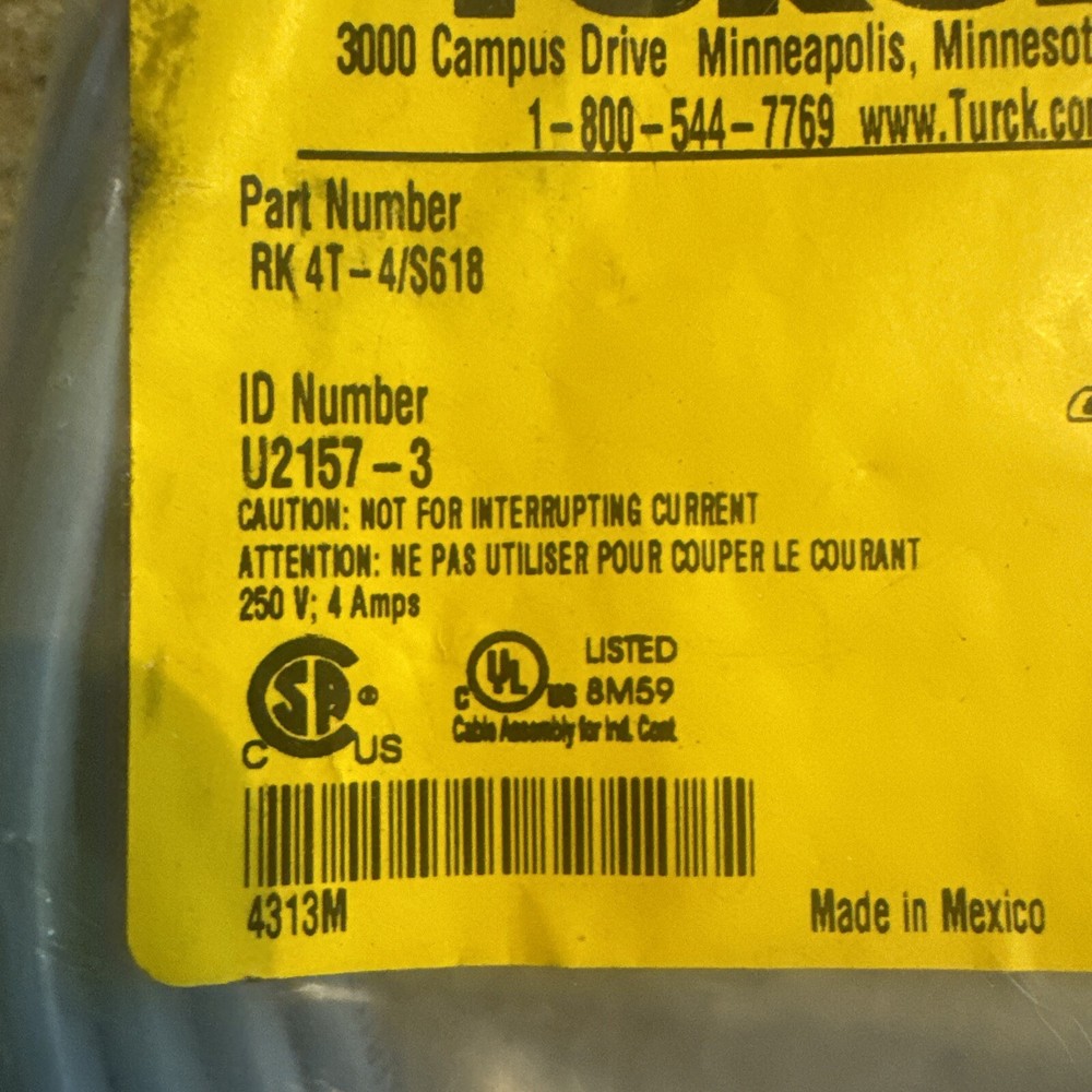 Turck sensor cable RK4T-4/S618