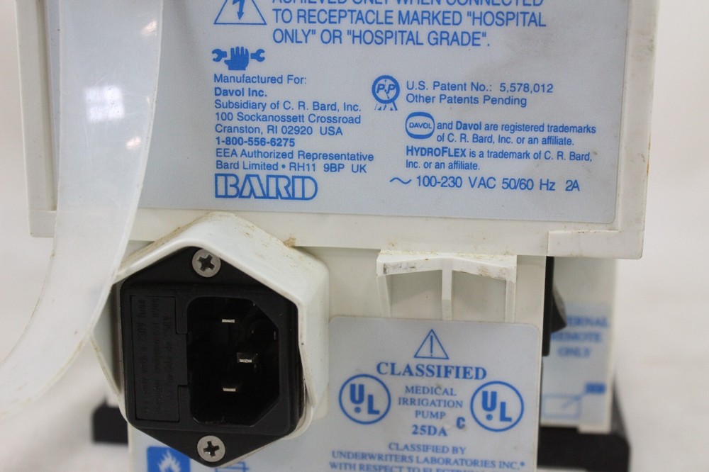 Davol Bard Hydroflex Hydro Flex Multi Application Irrigation Pump 0025800