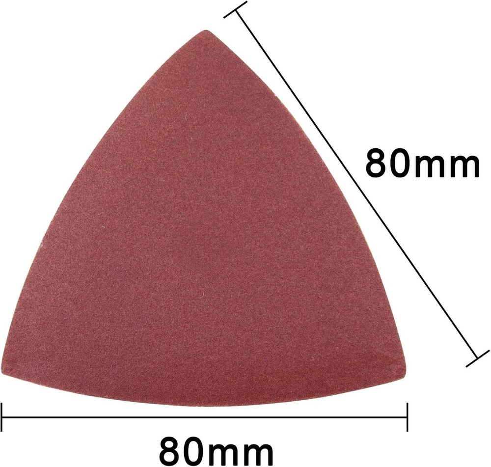 Durable Triangular Sandpaper for Oscillating Tools - 120 Sheets, Multiple Grits