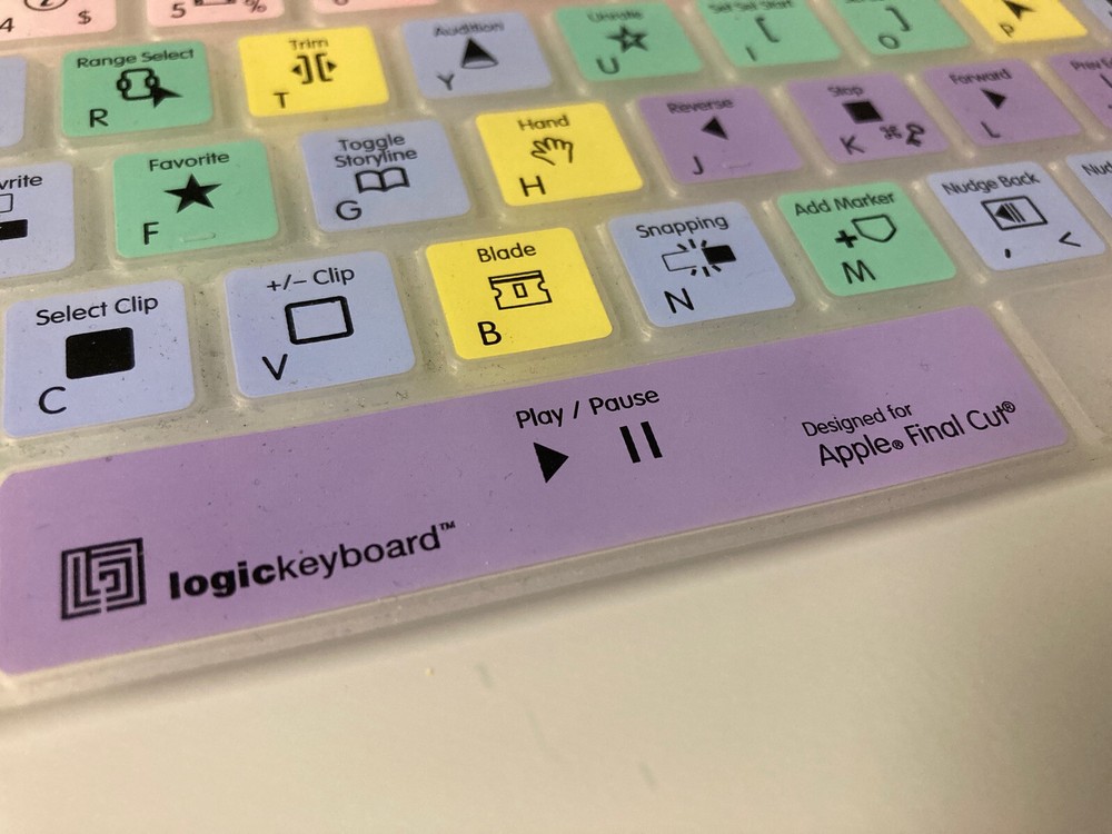 LogicKeyboard Transparent Apple Final Cut Shortcuts Keyboard Skin