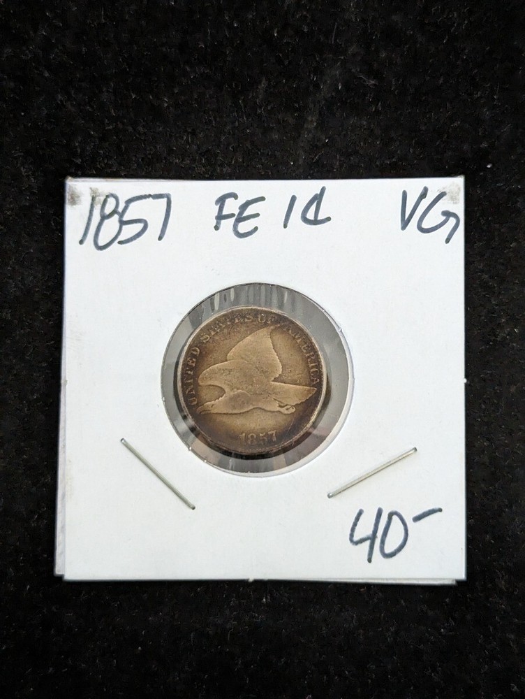 1857 Flying Eagle 1c Circulated