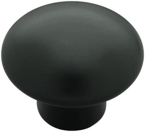 (12 Pack) 1-3/8" Classic Ceramic Knob Satin Black