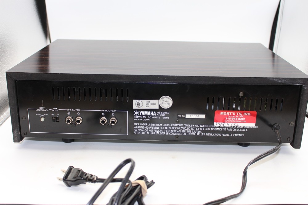 Yamaha N8 Series K850 Stereo Cassette Deck, TESTED!