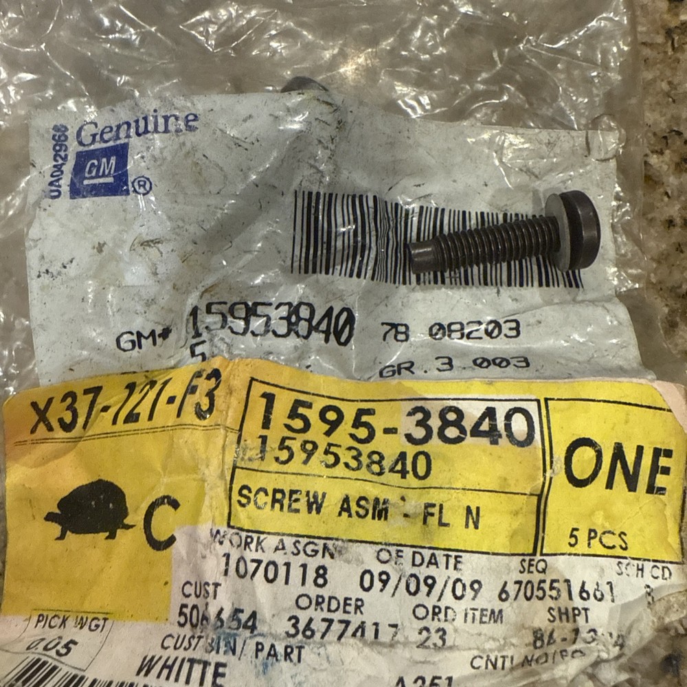 Genuine GM Bolt 15953840