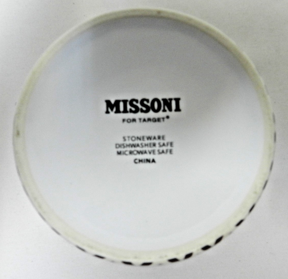 Missoni Target Chevron Zig Zag Set 3 Stoneware Bowls Nesting Mixing micro dish