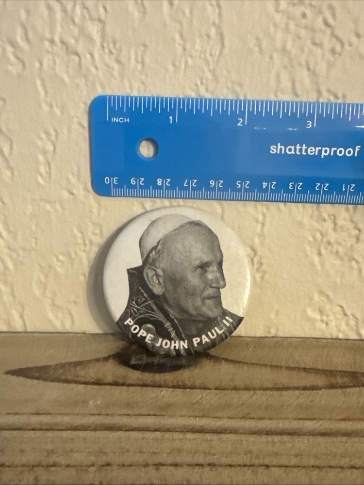 Pope John Paul II Pinback Button Pin