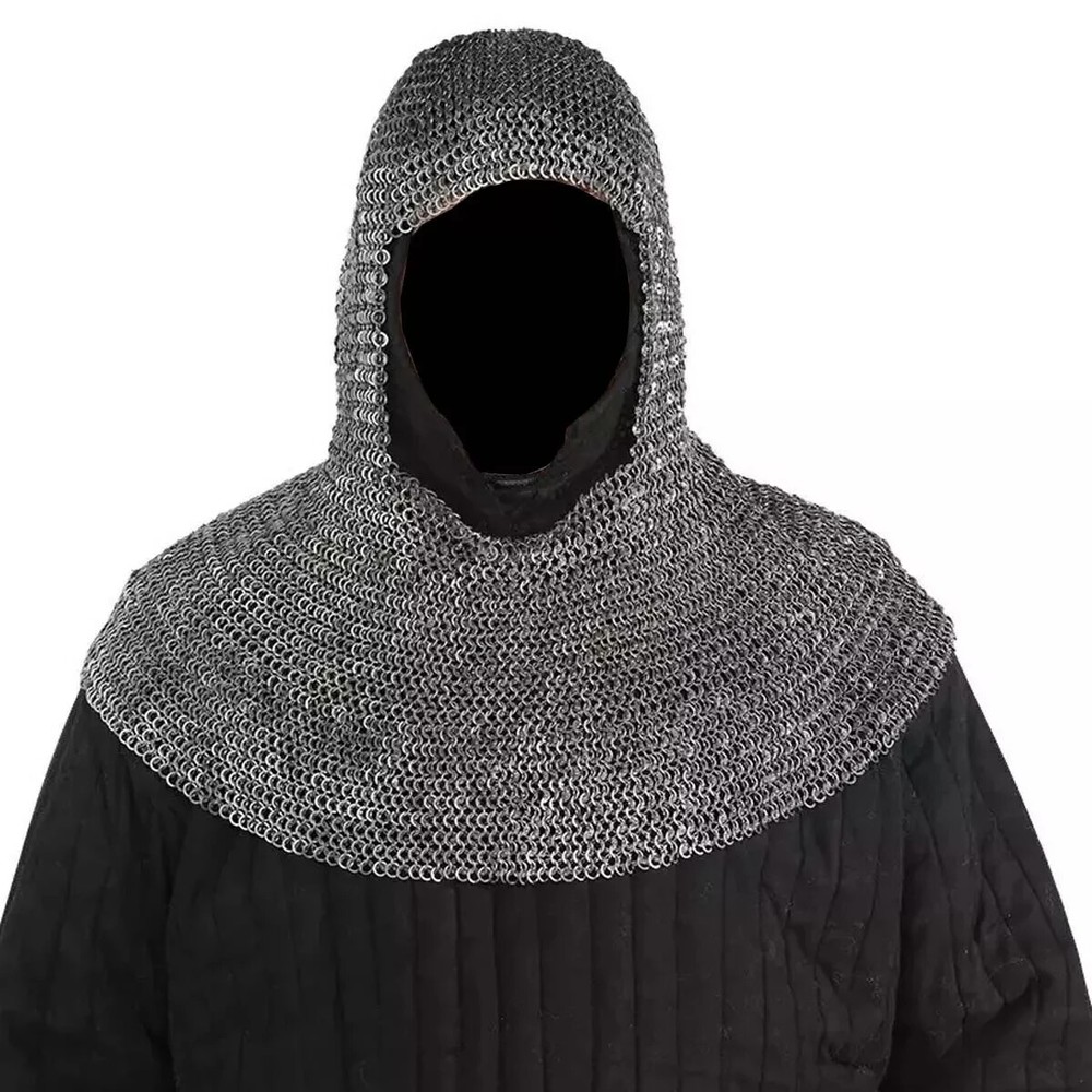 9 mm Riveted Chain mail Armor Edge SCA Armour Medieval Chainmail Hauber