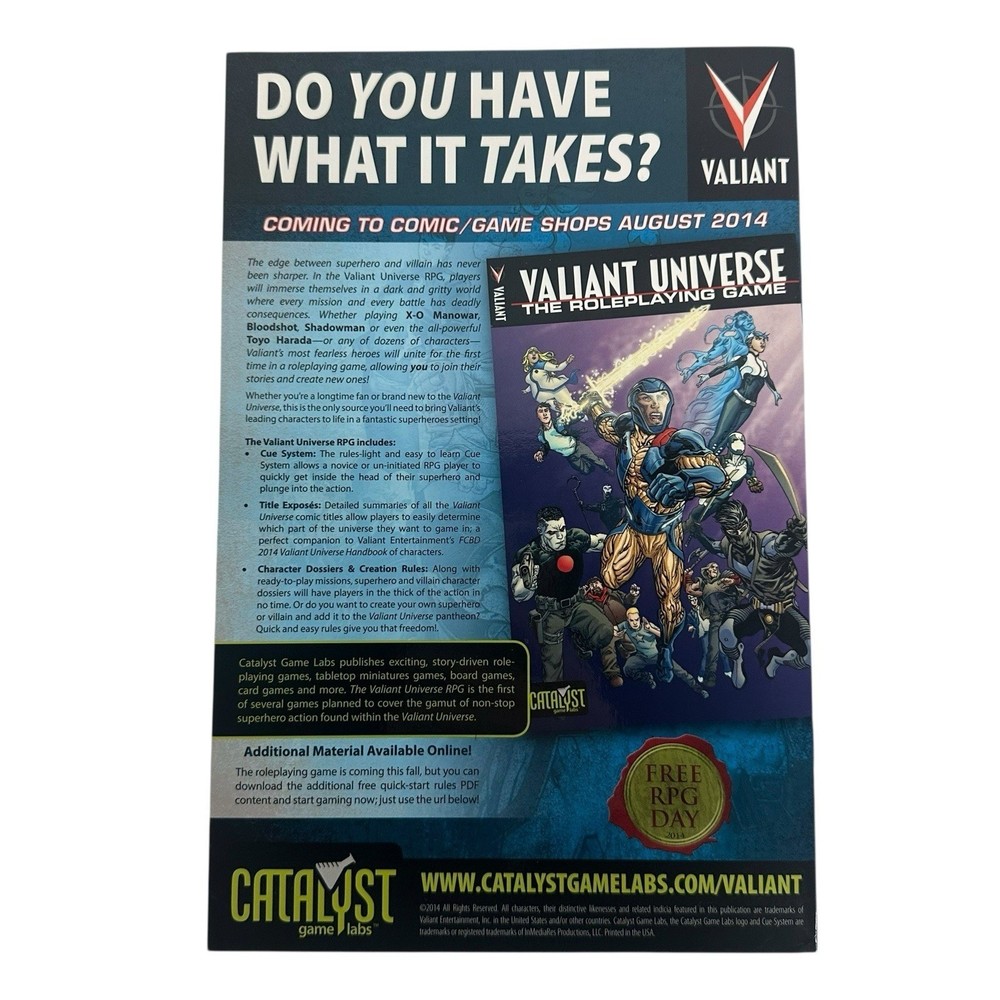 Valiant Universe RPG Core Rulebook + bonus limited edition Catalyst
