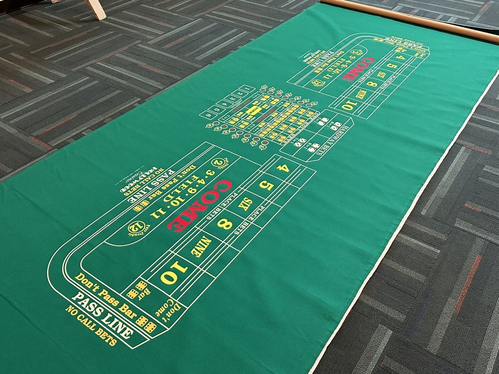 Casino Craps Felt Layout 12’