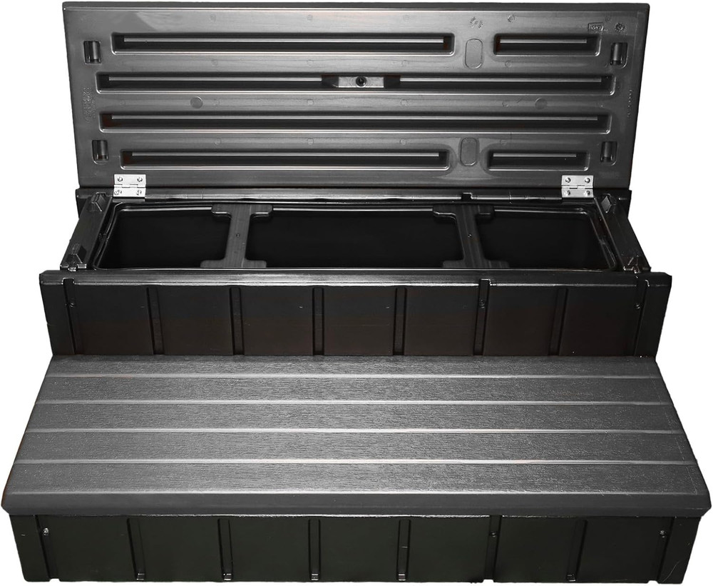 Stylish Deep Grey Storage Step - Perfect for Organizing Your Space!