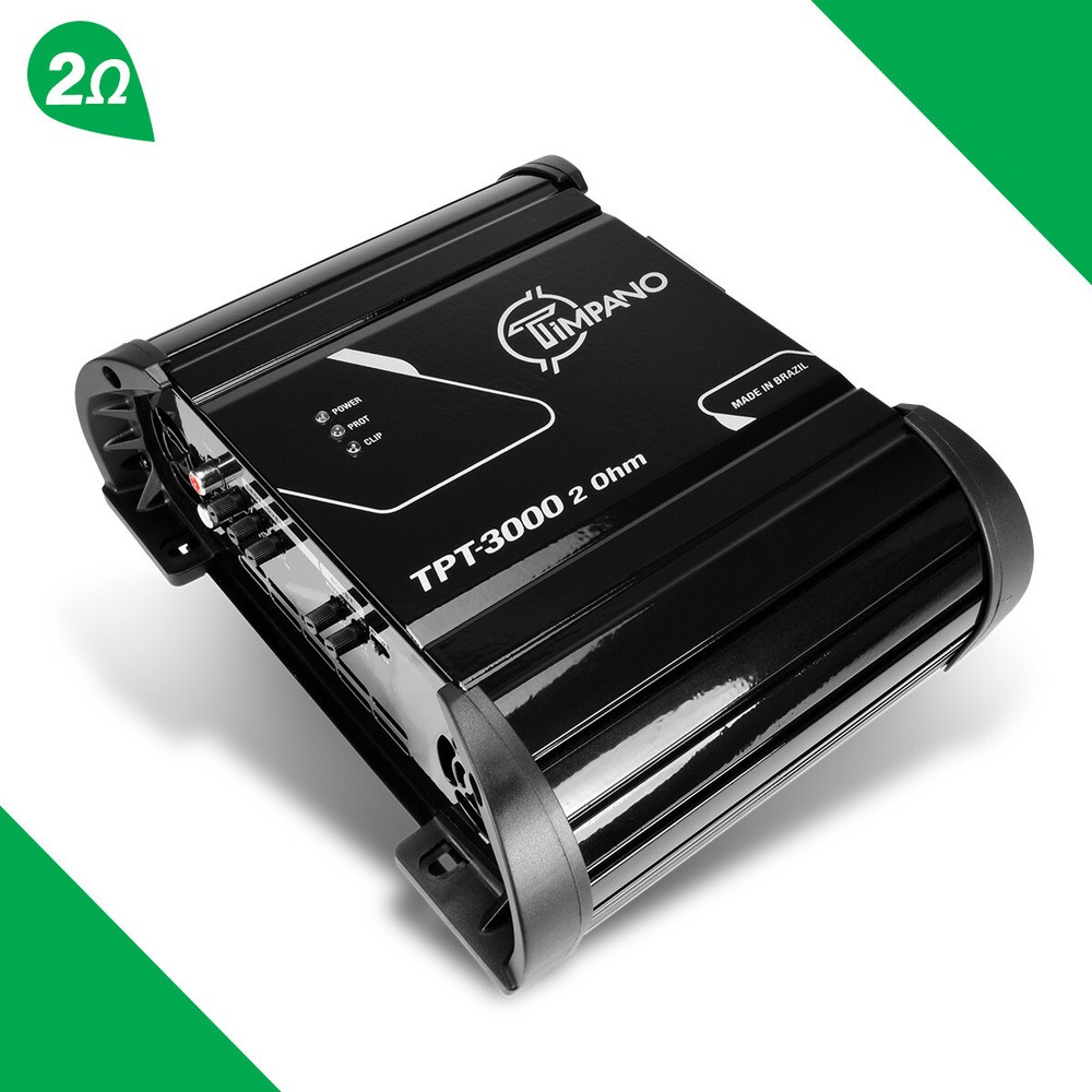 Timpano TPT3000 Amplifier 2 Ohm Compact Class D Full Range Digital Amp 3K Watt