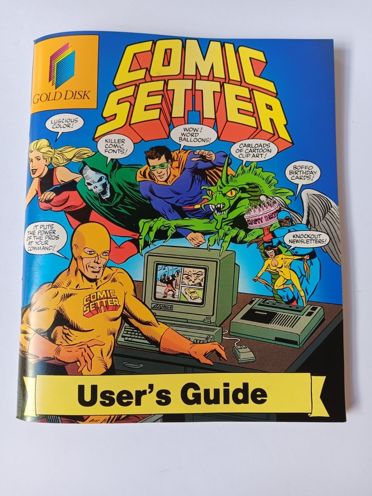 Amiga Comic Setter Computer Software Tested/Works Gold Disk Commodore