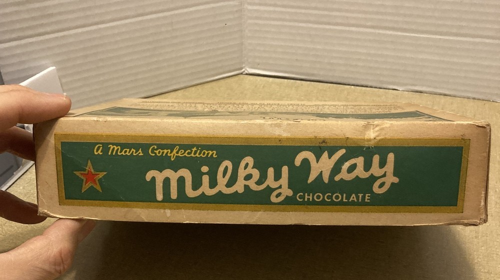 Vintage MARS Chocolate Milky Way Candy Box Empty 1950s?