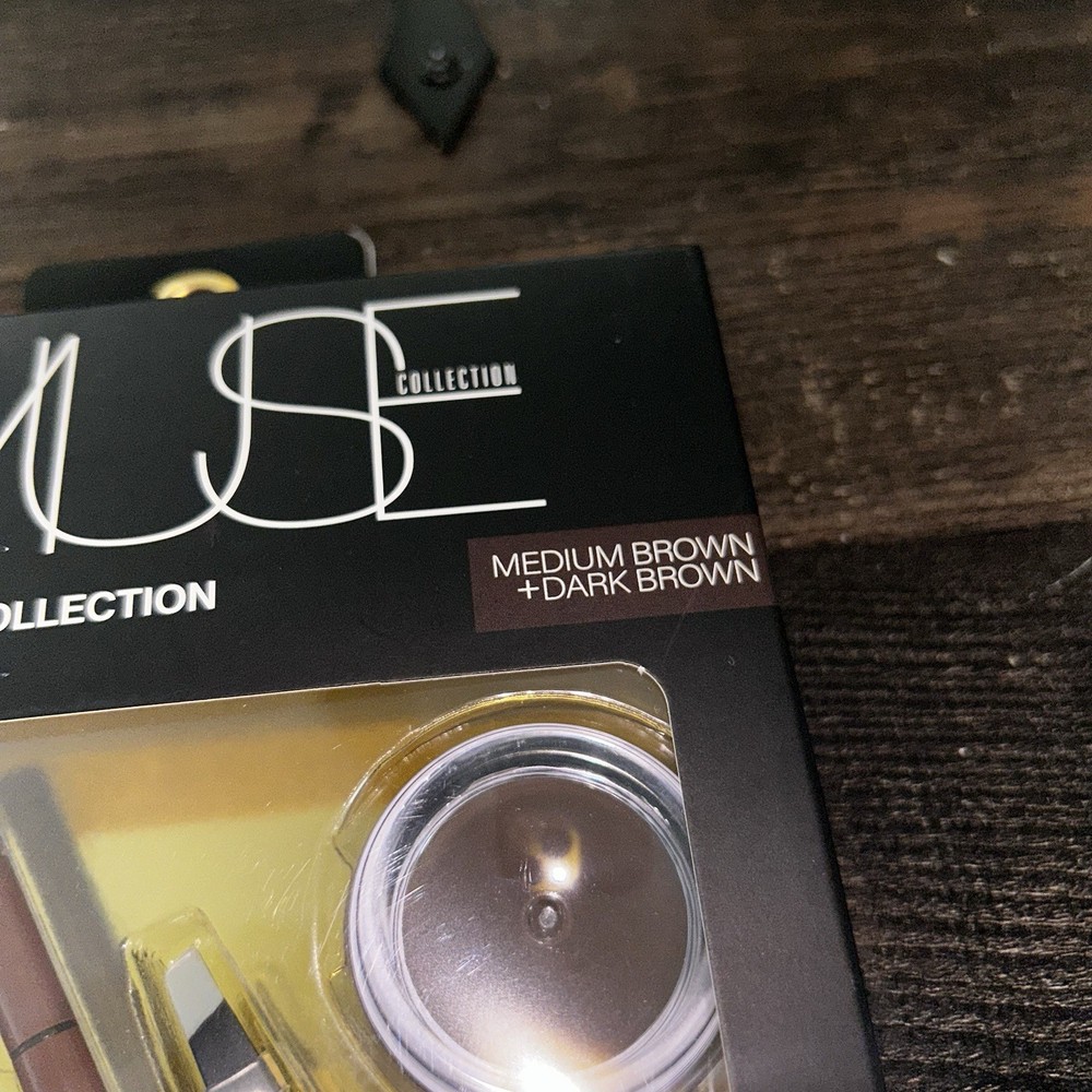Muse Beauty Evolved 5 Piece Brow Collection Dark & Medium Brown NWT