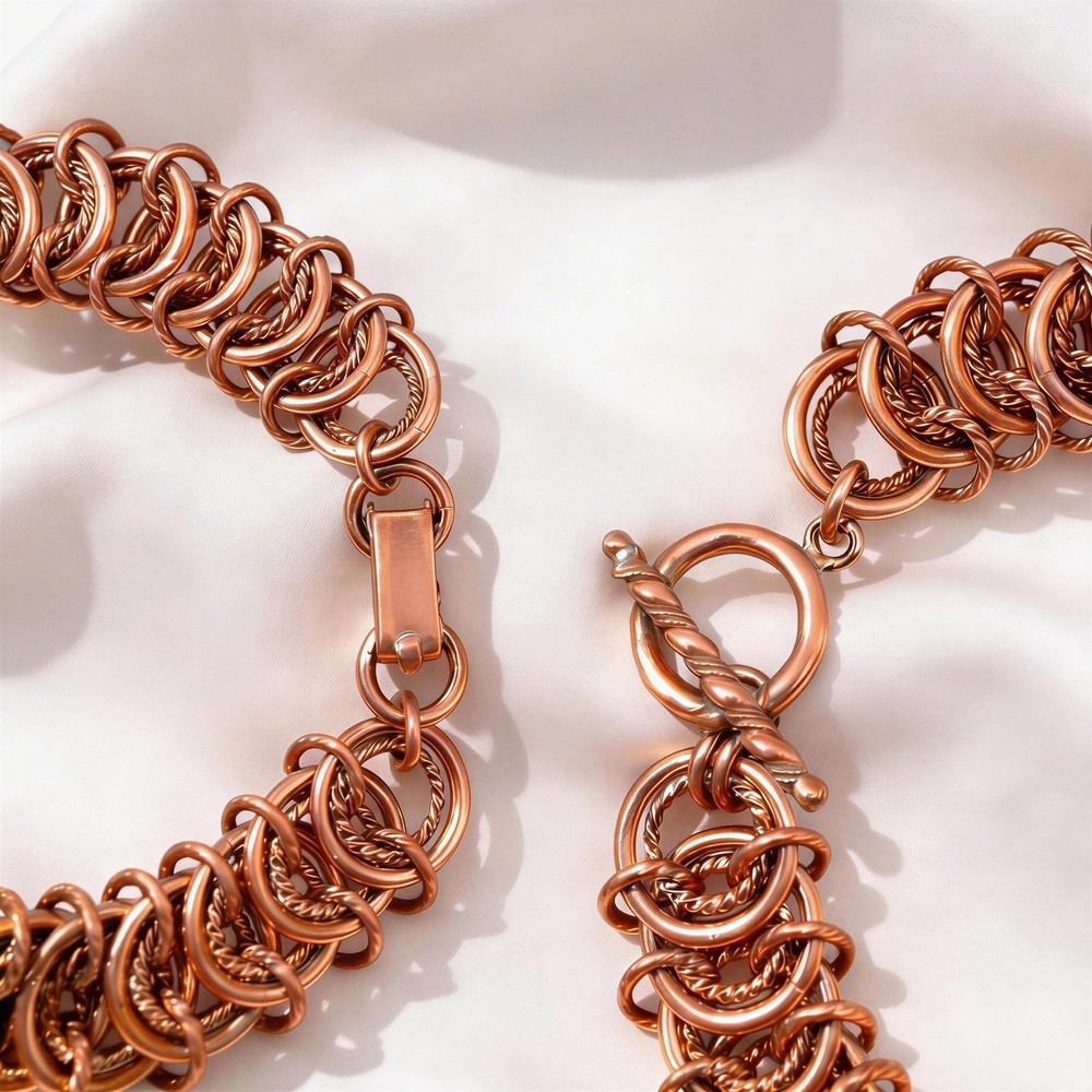 Pure Copper Chainmaille Bracelet