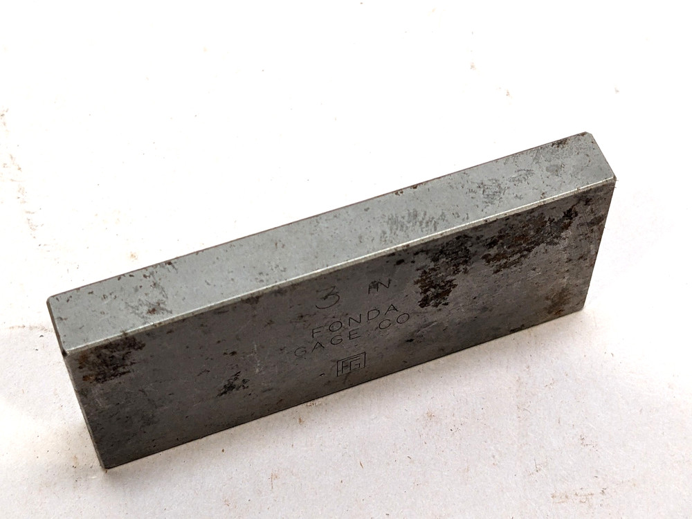 Fonda Gage Co. 3" Gage Block