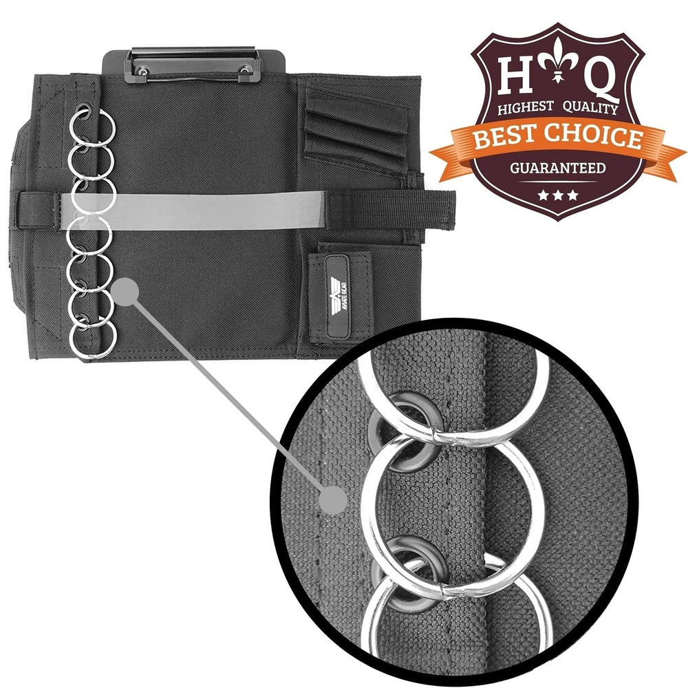 Performore Pilot Kneeboard - includes Clipboard, Knee Strap & 7 Rings - Organ...