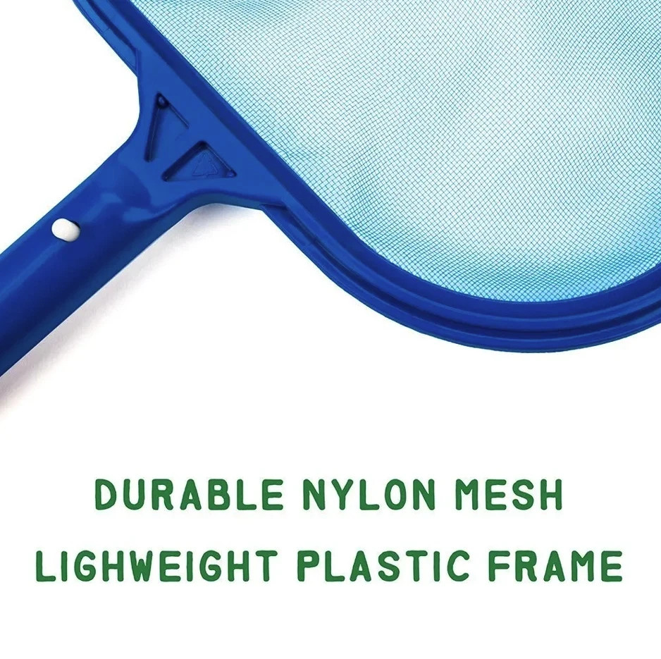 1PC Leaf Rake Mesh Frame Net: Pool Spa Skimmer Cleaner for Debris Removal - NEW
