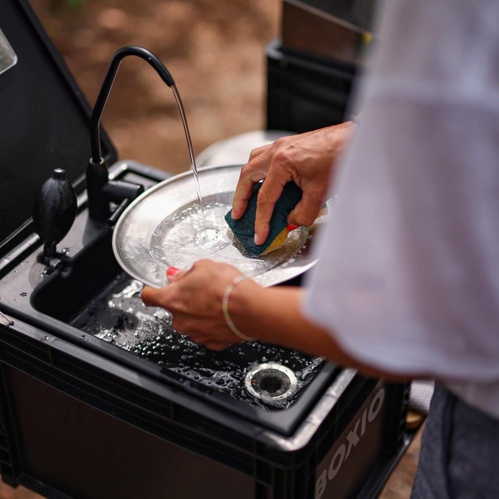 BOXIO - WASH: Portable Sink - Convenient Camping Sink Solution! Compact with Uni