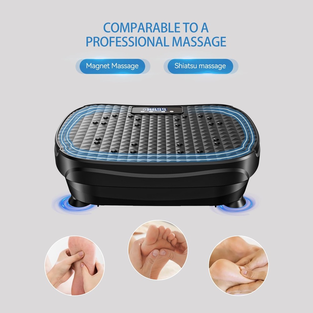 Vibration Plate Exercise Machine with 200 Adjustable speeds and 8 Scientific ...