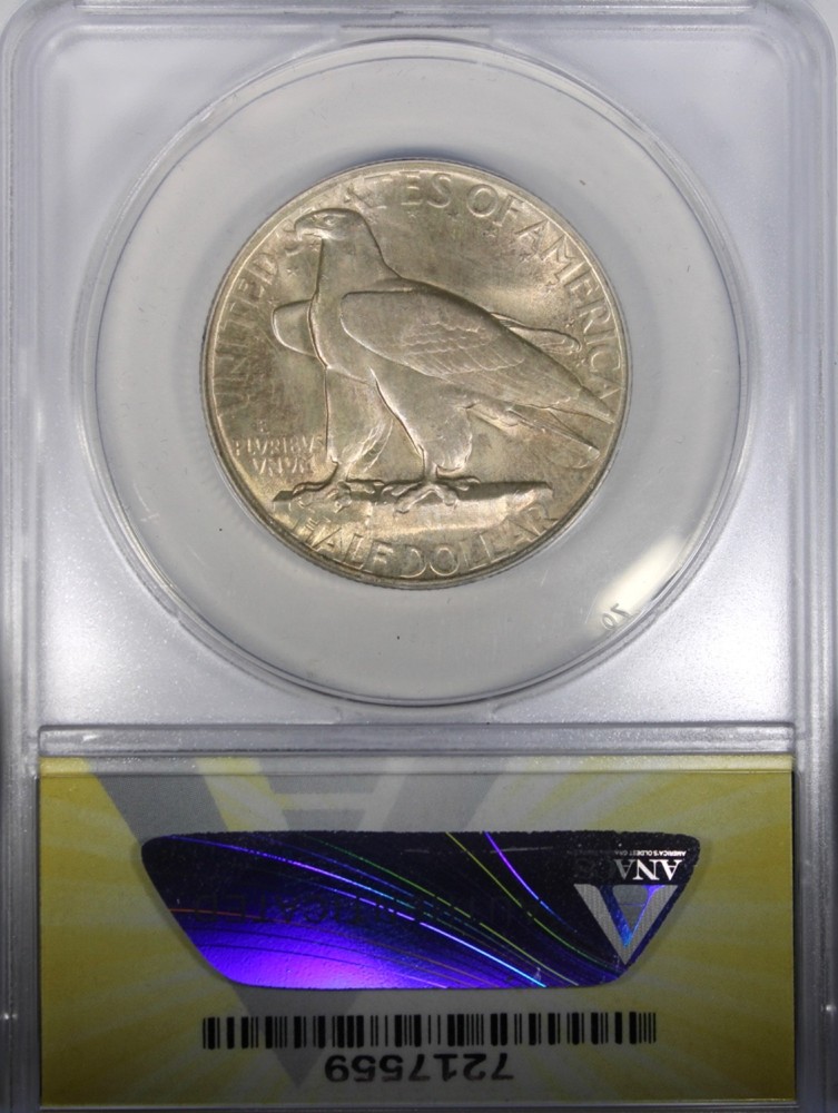 1935 Connecticut Commemorative Half Dollar ANACS MS65