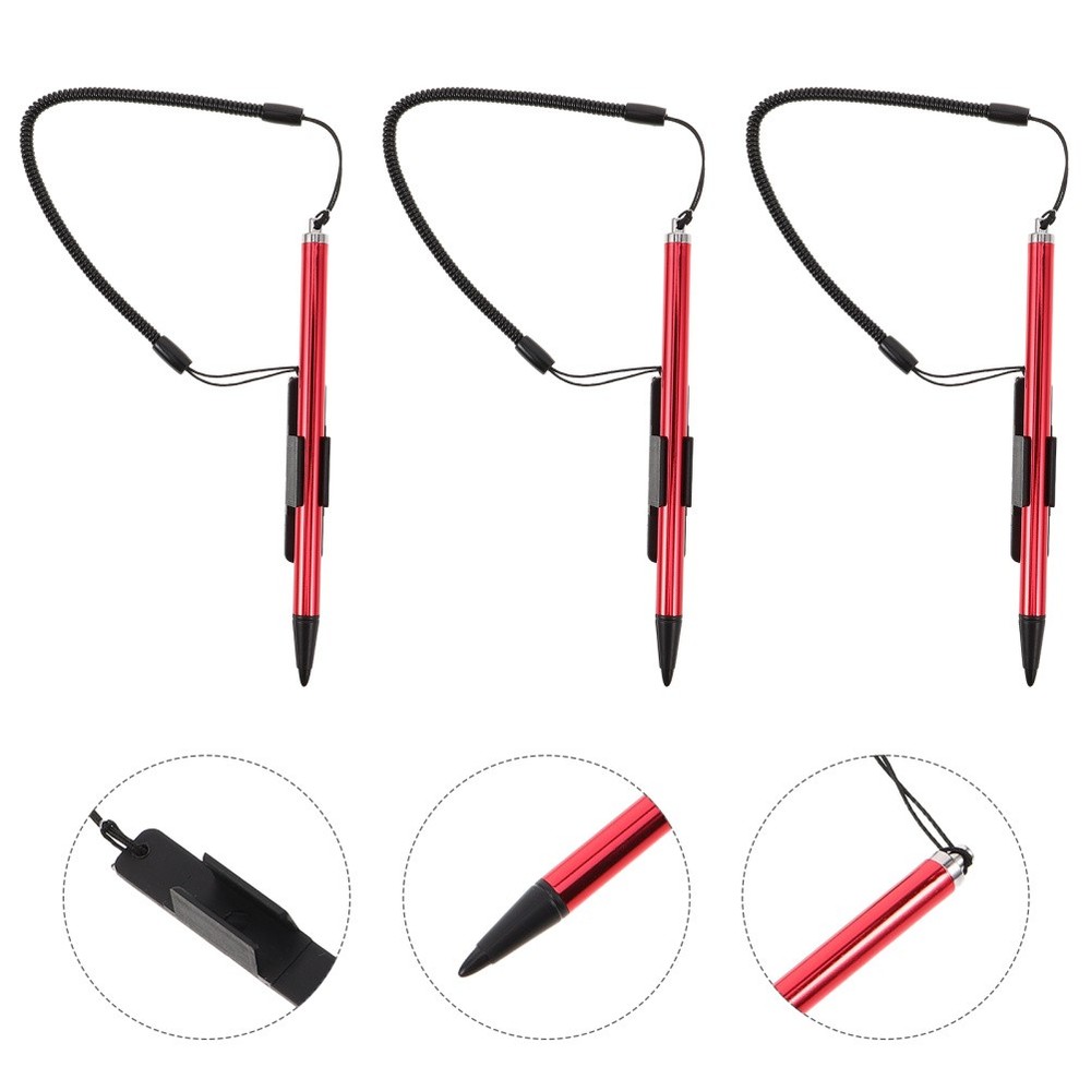 3 Pcs Stylus with Tether Tablet Pen Drawing Phone Pens