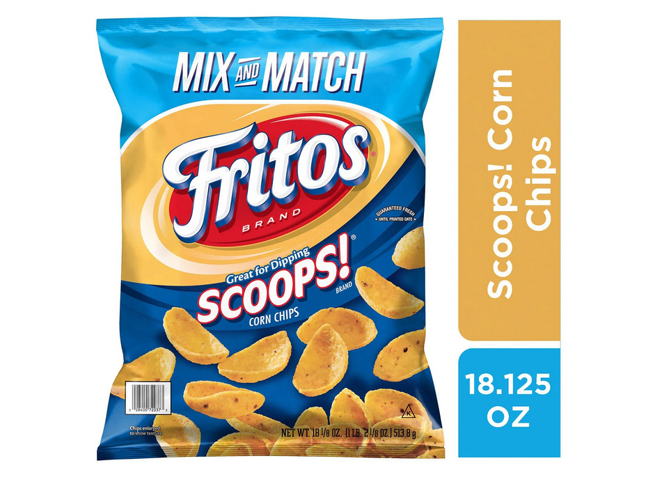 Fritos Scoops! Corn Chips 18.125 oz – Perfect for Dipping & Snacking