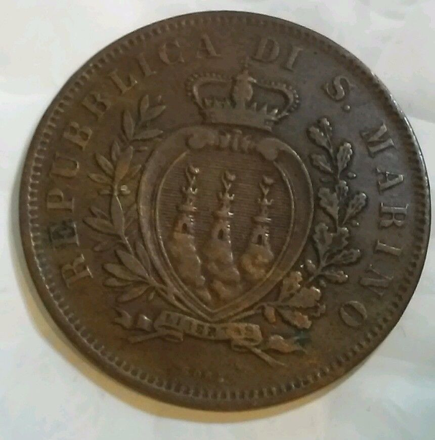 San Marino 1875 10 Centesimi