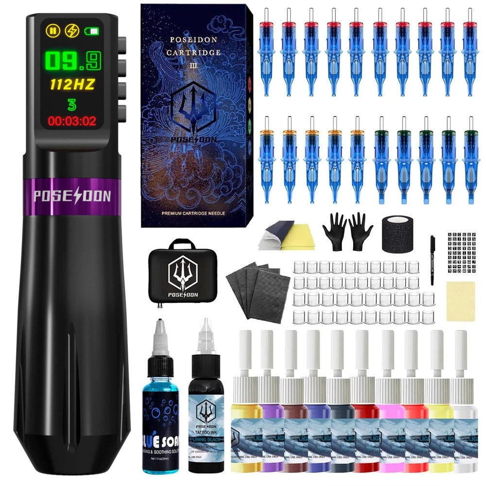 Tattoo Kit Memory Function For Permanent Makeup Wireless Tattoo Power Tattoo Kit