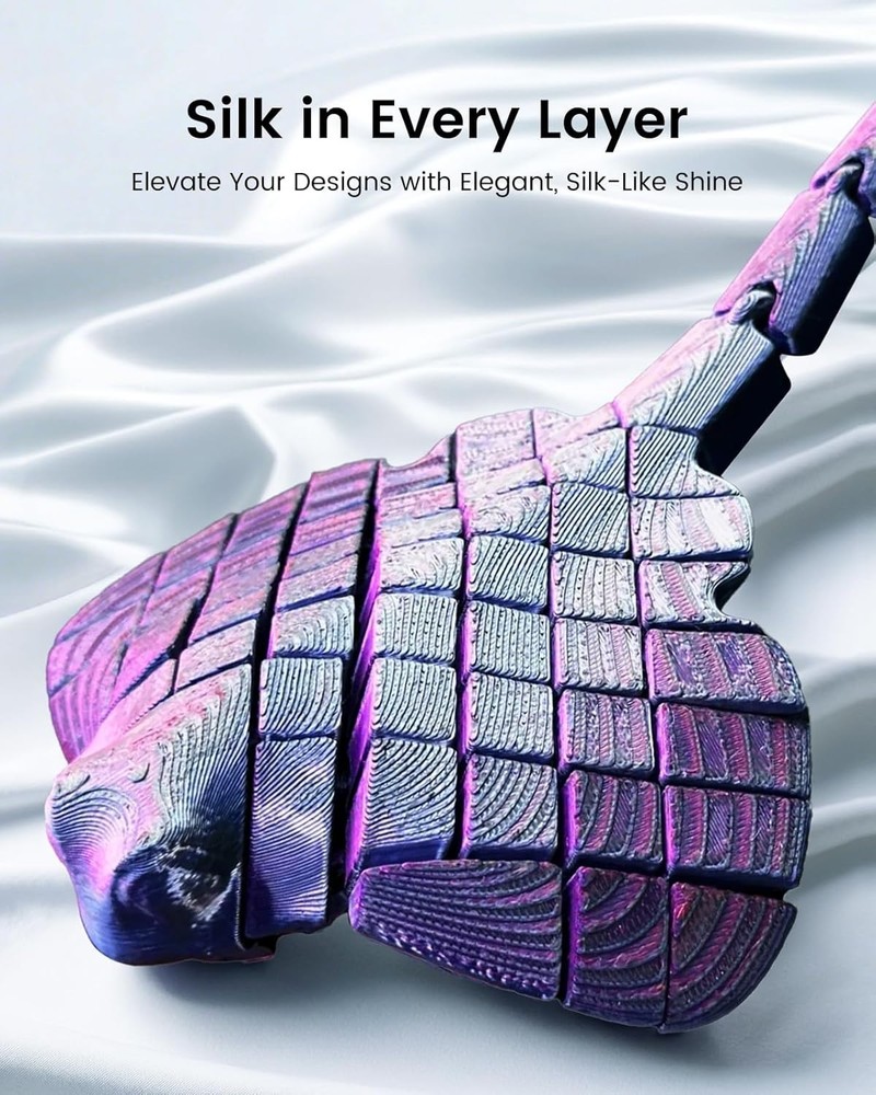 SUNLU Silk PLA+ Filament 1.75mm Multicolor , Silky Glossy PLA Plus 3D Printer...