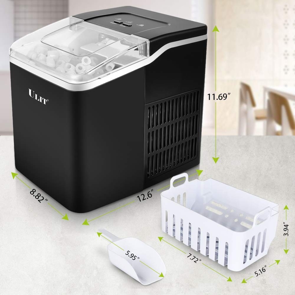 Portable Ice Maker,Ice Maker Machine for Countertop, Self-Cleaning Function I...