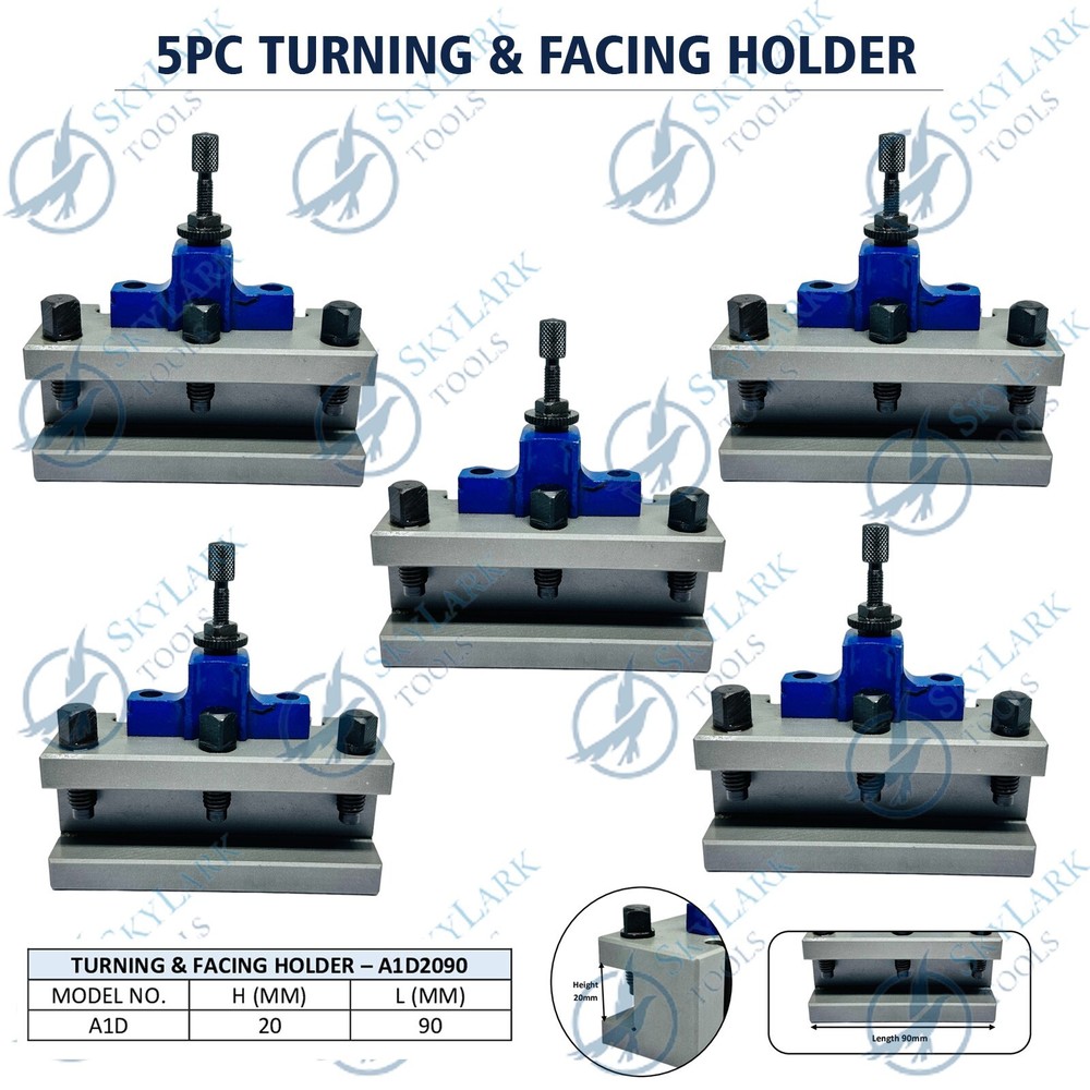 5PC Turning Tool Holder AD2090 for A1 Multifix type Quick Change Lathe Tool Post