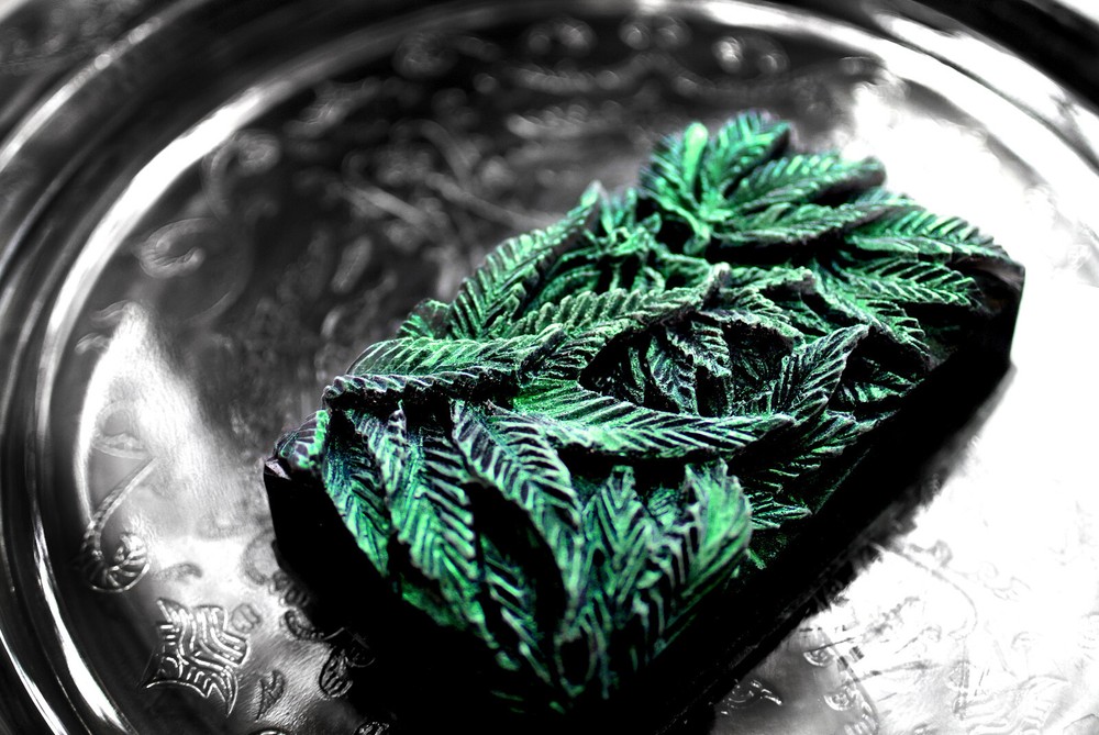 MARIJUANA SILICONE MOLD for soap making and other crafts