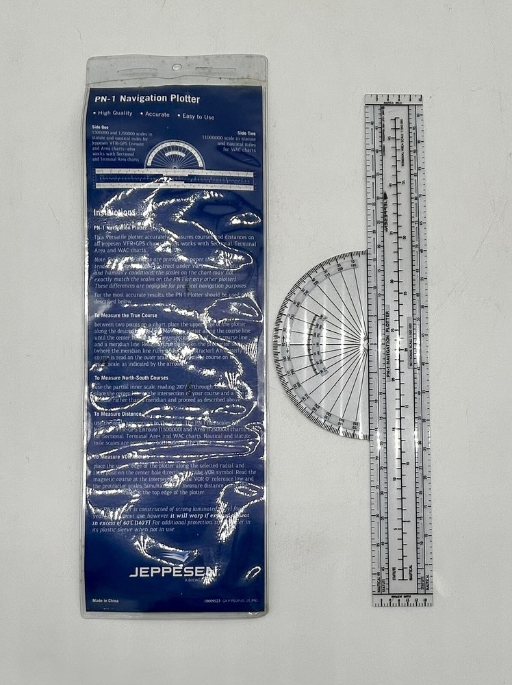 Jeppesen Slide Graphic Computer Manual and PN1 Navigation Plotter MU514200B
