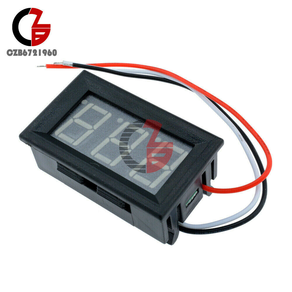 DC 0V~99.9V Blue/Red/Green LED Digital Voltmeter Voltage Panel Meter for Motor