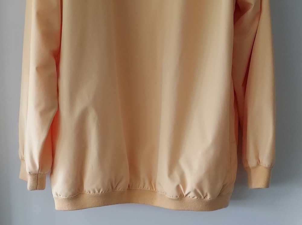 Consensus Golf Mens Pullover 1/4 Zip Jacket Sz XLT Tall Yellow Blue Lined