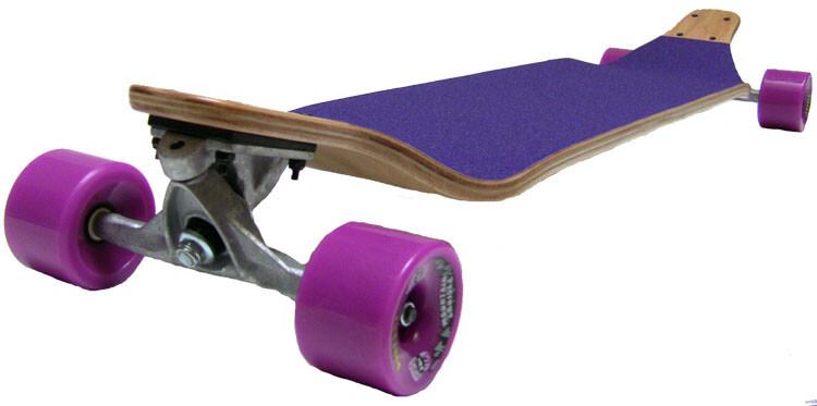 PURPLE SPEED BOARD DROP DOWN Complete LONGBOARD 8x40