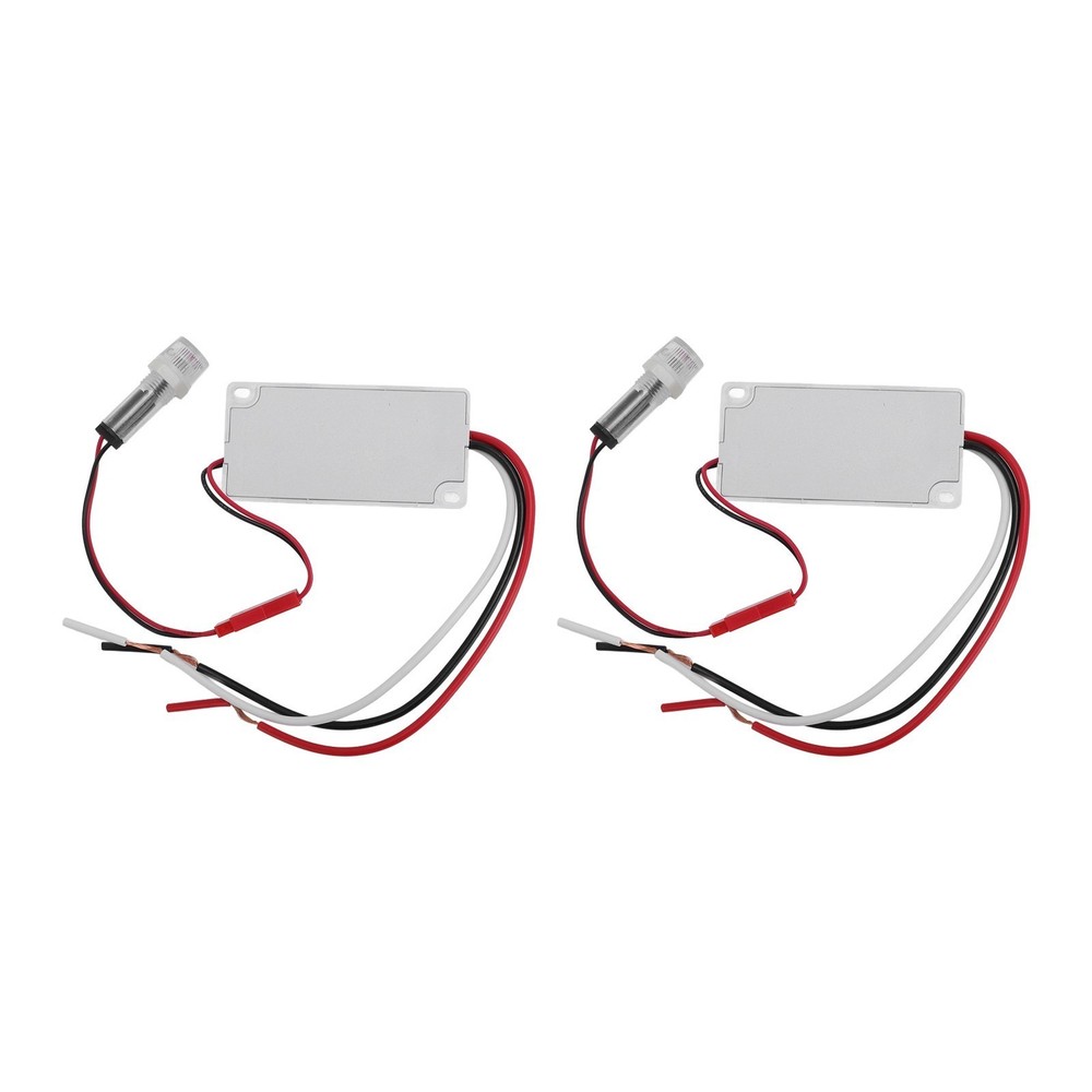 2PCS Light Control Sensor Switches Automatic Dusk to Dawn Photoelectric Switch