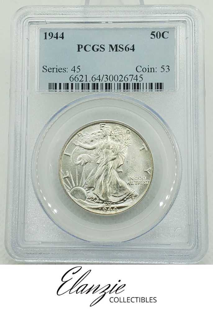 1944 Walking Liberty Half Dollar PCGS MS64