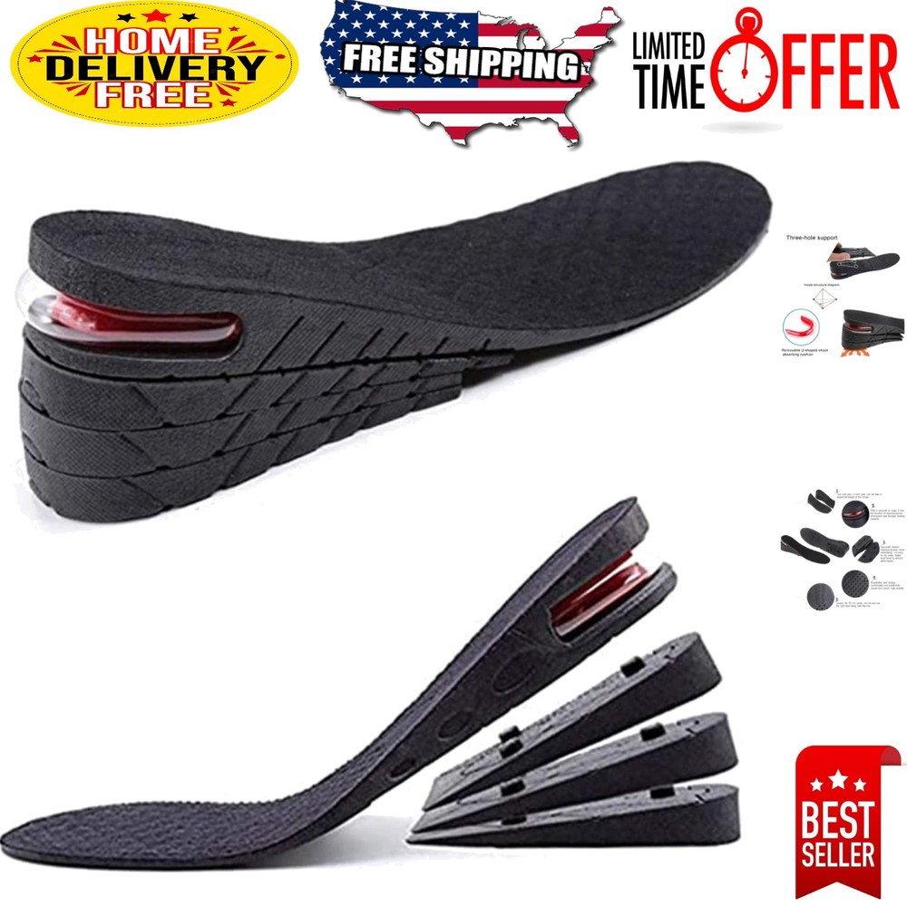 Elevate Your Confidence: Adjustable Height Increase Insoles for Men - 4 Layers